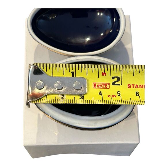 LIMOGES CASTEL‎ Cobalt Blue Easter Egg Trinket Box  22 k Gold - Picture 7 of 14